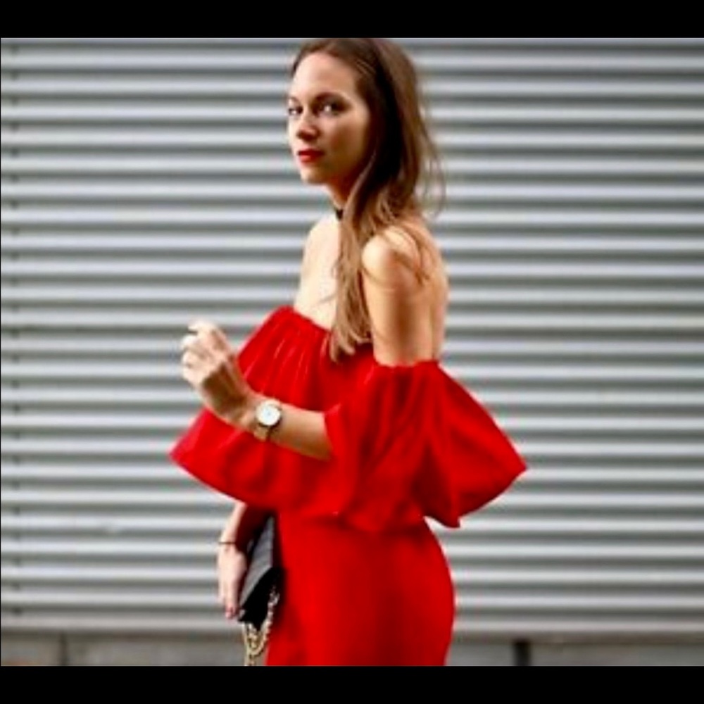 Zara red jumpsuit - Picture 3 of 3